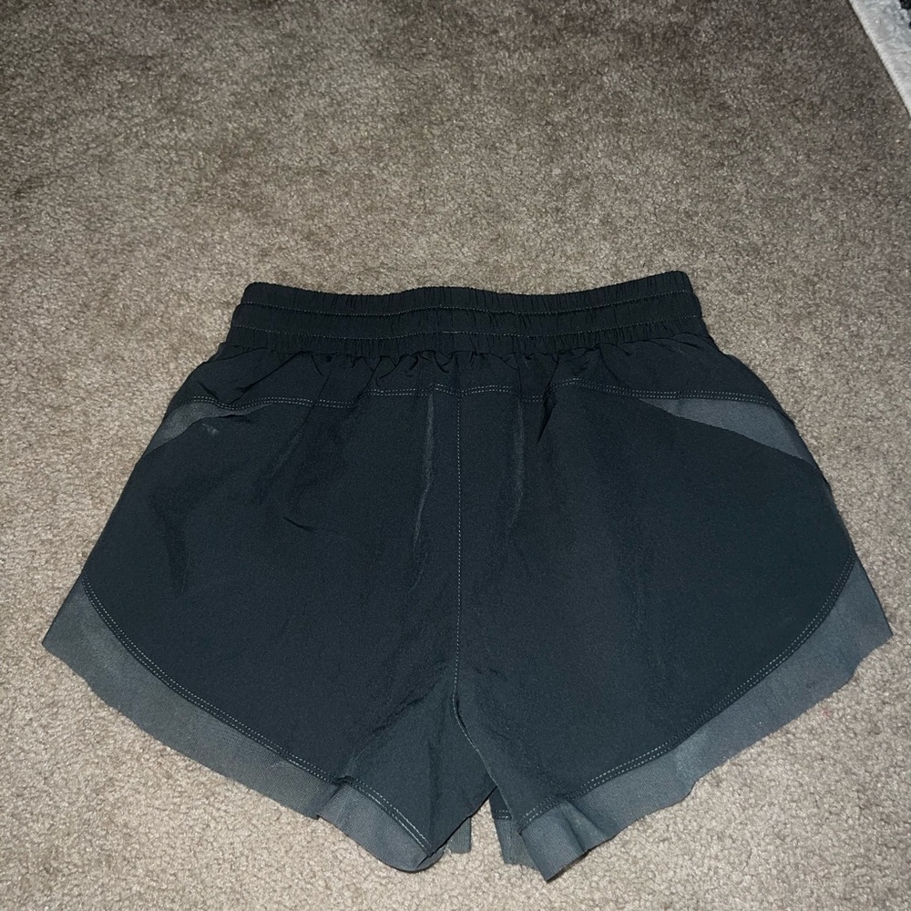 HALARA Dark Green Athletic Shorts with Elastic Waistband - Picture 2 of 3